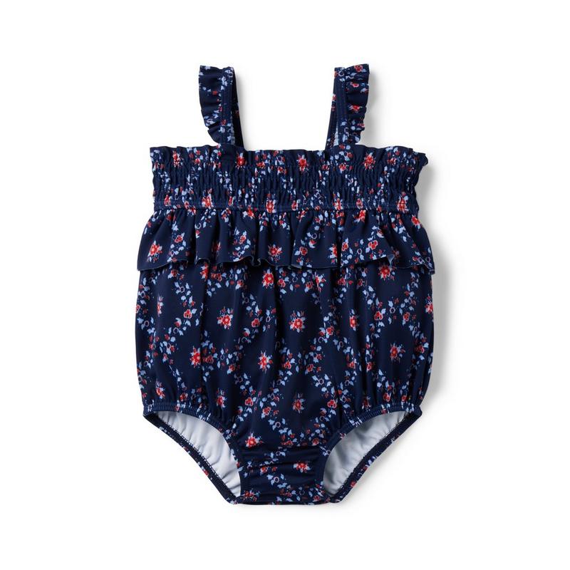 Baby Floral Recycled Smocked Swimsuit - Janie And Jack